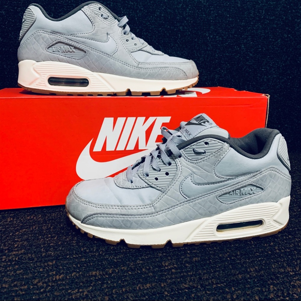 (SOLD-eb) Nike Air Max 90 • Premium Wolf Grey - Picture 11 of 11